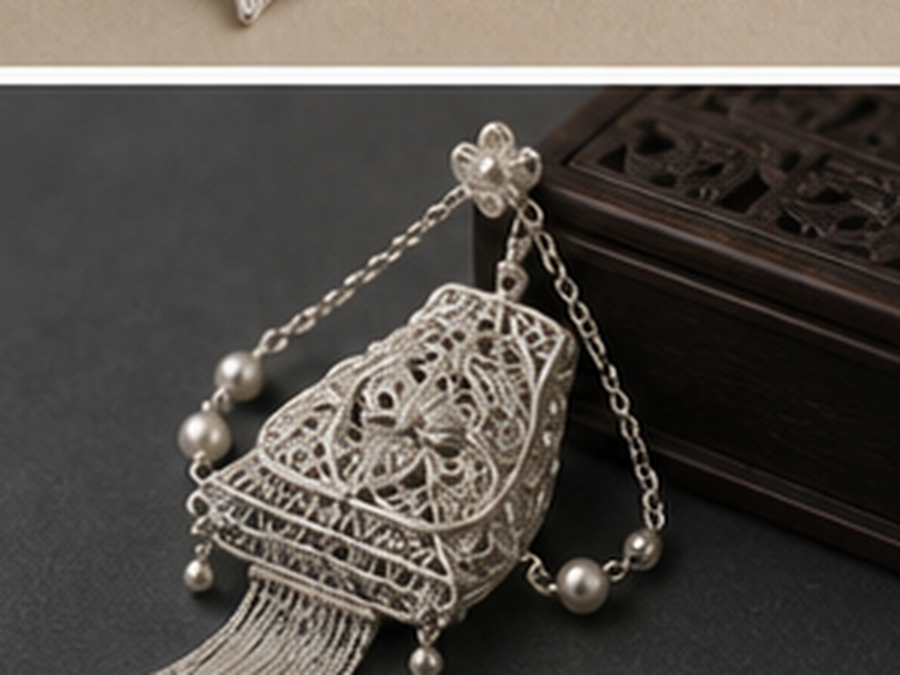 Silver Filigree Butterfly Brooch