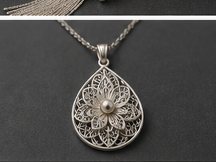 Silver Filigree Bridal Hairpin