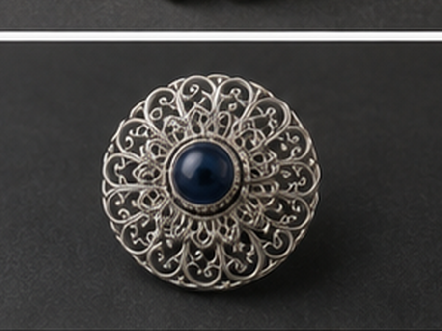 Silver Filigree Floral Pendant